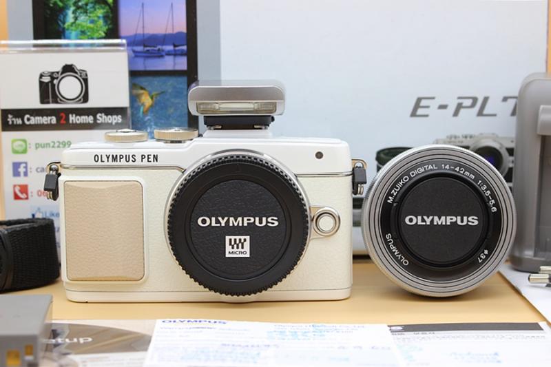 ขาย Olympus EPL 7+lens kit 14-42mm (สีขาว) สภาพสวย เครื่องอดีตประกันศูนย์ ชัตเตอร์1,739รูป  มี WiFiในตัว หน้าจอติดฟิล์มแล้ว เมนูไทย อุปกรณ์ครบกล่อง  อุปกรณ